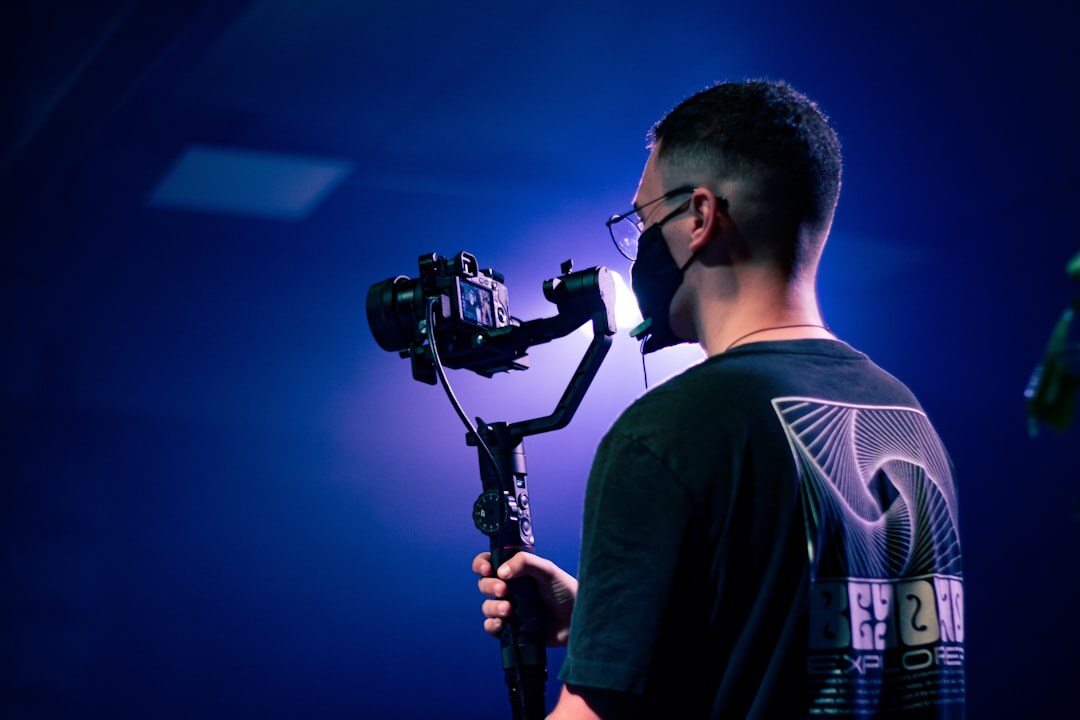 Camera operator filming during a live broadcast