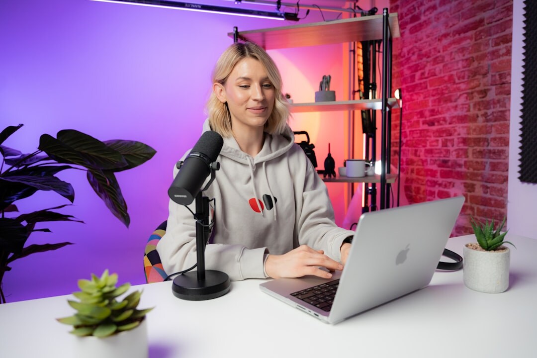 Finnish female live broadcast producer portrait